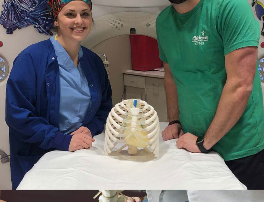 3D printing phantoms at the Children's Hospital and Medical Center in Omaha.